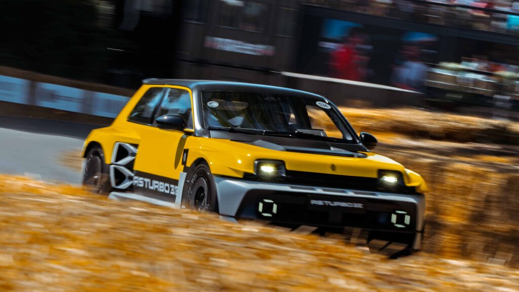 Renault 5 Turbo Hillclimb Yellow Renault 5 Turbo hillclimb car at Goodwood